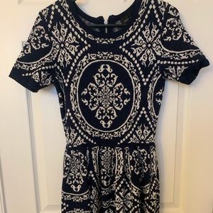 Blue and White dress